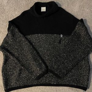Varley black and gray wool sweater XL